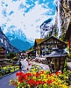Картина по номерам Цветущая Швейцария (40х50 см)