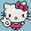 Миниатюра товара Алмазная мозаика Hello Kitty (10х10 см) - 1