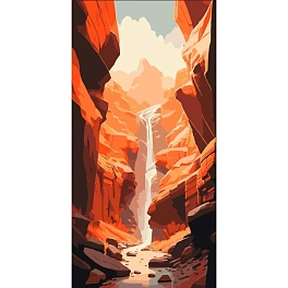 Картина по номерам Каньйон (40х80 см)
