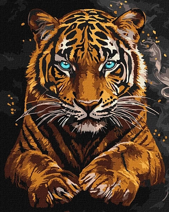 Картина по номерам Дикий тигр (40х50 см), бренду Идейка - KUBIX