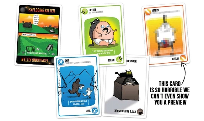 Настільна гра Вибухові Кошенята. Розпусна версія (Exploding Kittens. NSFW PACK) (EN), бренду Exploding Kittens, для 2-5 гравців, час гри < 30хв. - 3 - KUBIX