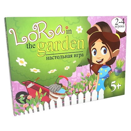 Настільна гра Лора в саду (Lora in the Garden) (RU), бренду Strateg, для 2-4 гравців - KUBIX