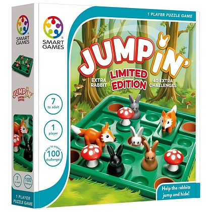 Настольная игра "Прыгай!" Лимитированная версия (Jumpin'), бренду Smart Games, для 1-1 гравців, час гри < 30мин. - KUBIX