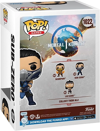 Ігрова фігурка Funko POP! Саб-Зіро (Sub Zero) Mortal Kombat 1: #1022 , бренду Funko - 3 - KUBIX