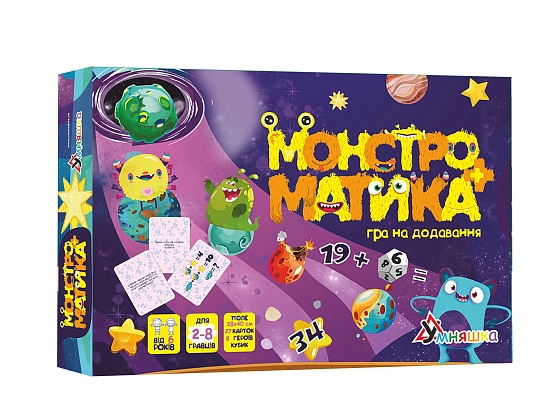 Настольная игра Монстроматика, бренду Умняшка, для 2-8 гравців - KUBIX