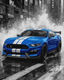 Картина по номерам Синее авто (40х50 см)