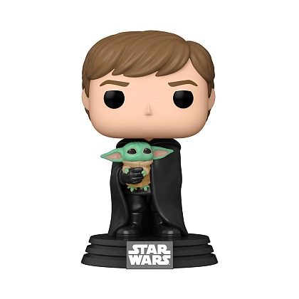 Ігрова фігурка FUNKO POP! ЛЮК ТА МАЛЮК (Luke Skywaker with Grogu) Star Wars #482, бренду Funko - KUBIX