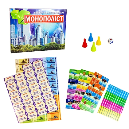 Настольная игра Монополист (Монополия), бренду Strateg, для 2-4 гравців, час гри < 30мин. - 2 - KUBIX
