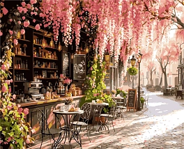 Картина по номерам Весенняя улица (40х50 см)