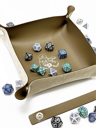 Лоток для кубиків Дракон коричневий Dice Tray, бренду Планета Ігор - 2 - KUBIX