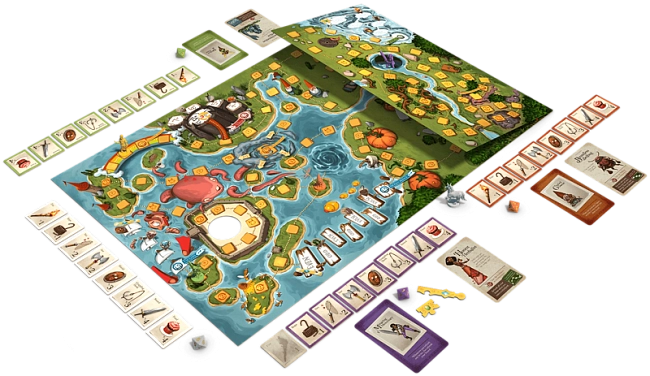 Настольная игра Key to the Kingdom (Ключ к Королевству) (EN), бренду Restoration Games, для 2-5 гравців, час гри < 30мин. - 2 - KUBIX