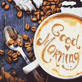 Картина по номерам Goоd Morning (40х40 см)