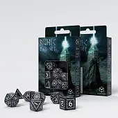 Мініатюра товару Набір кубиків Runic Black & white Dice Set - 1