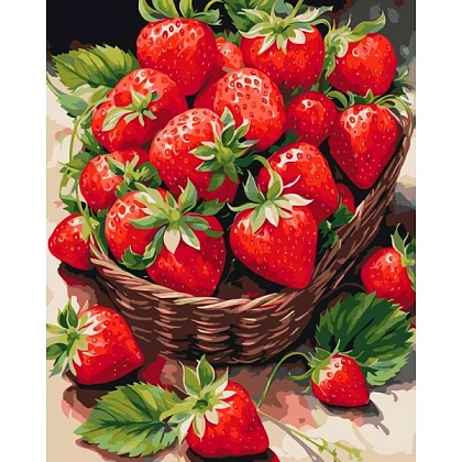 Картина по номерам Соковита полуничка (40х50 см), бренду Art Craft - KUBIX