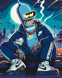 Картина по номерам Бендер Футурама (40х50 см)