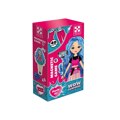 Настільна магнітна гра-одягалка WOW Surprise "Bloger", бренду Vladi Toys, для 1-1 гравців - KUBIX