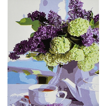 Картина по номерам Ранковий бузок (30х40 см), бренду Strateg - KUBIX