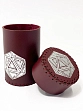 Миниатюра товара Стакан для кубиков D20 бордового цвета Dice Cup - 2