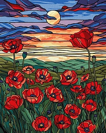 Картина по номерам Макове поле (40х50 см)