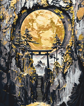 Картина по номерам Японська магія (40х50 см) - KUBIX