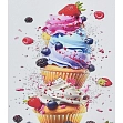 Миниатюра товара Алмазная мозаика Кексовая радость (30х40 см) - 1
