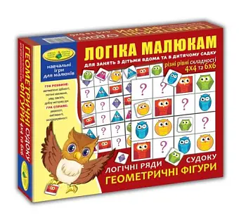 Детская головоломка Судоку. Геометрические фигуры