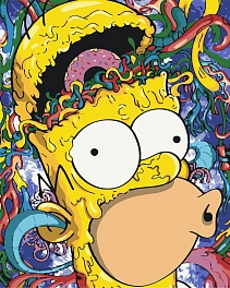 Картина по номерам Сімпсони Гомер (40х50 см)