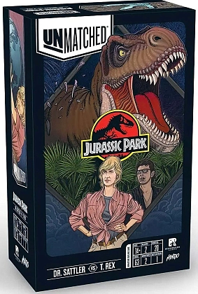 Настольная игра Unmatched: Юрский Парк - Доктор Саттлер против Т-Рекса (Unmatched: Jurassic Park - Dr. Sattler vs. T. Rex) (EN), бренду Restoration Games, для 2-2 гравців, час гри < 30мин. - KUBIX