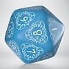 Кубик D20 Level Counter Синий и белый Die