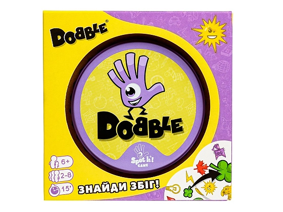 Настольная игра Dobble (Доббл), бренду Игромаг, для 2-8 гравців, час гри < 30мин. - 5 - KUBIX