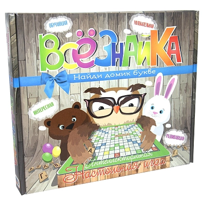 Настольная игра Всезнайка (RU), бренду Strateg, для 2-4 гравців, час гри < 30мин. - KUBIX