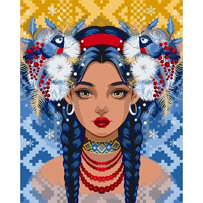 Картина по номерам Юна морозна зима (40х50 см), бренду Art Craft - KUBIX