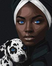 Картина по номерам Взгляд голубоглазых (40х50 см)