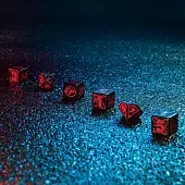 Миниатюра товара Набор кубиков Cyberpunk Red: Night City Essential Set - 3