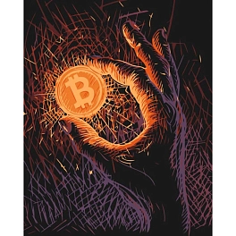 Картина по номерам Биткойн (40х50 см)