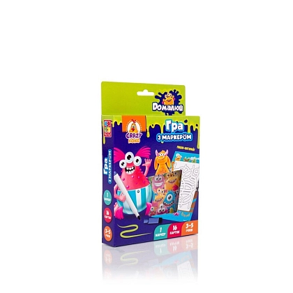 Настольная игра Пиши и стирай: Монстрики, бренду Vladi Toys, для 1-2 гравців - KUBIX