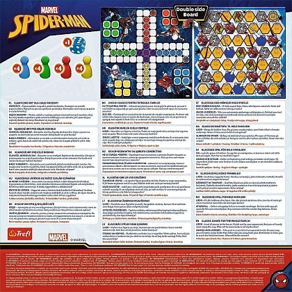 Настольная игра Человек-Паук Marvel: Лудо + Змеи и Лестницы 2 в 1 (Marvel. Spider-Man: Ludo 2 in 1), бренду Trefl, для 1-4 гравців, час гри < 30мин. - 2 - KUBIX