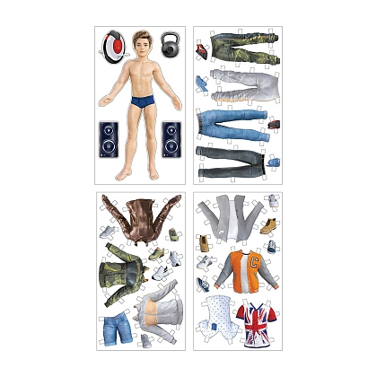 Купити Настольная игра Одевалка Fashion look. Boy (Модный вид. Мальчик), бренду Ранок - 2 - KUBIX Настольная игра Одевалка Fashion look. Boy (Модный вид. Мальчик), бренду Ранок, для 1-2 гравців - 2 - KUBIX