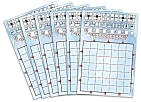 Миниатюра товара Настольная игра Железная дорога Inc. Голубой (Railroad Ink: Deep Blue Edition) - 3