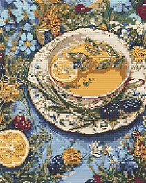 Алмазна мозаїка Квітковий чай (40х50 см)