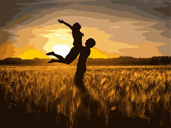 Картина по номерам Вільні та закохані (40х50 см), бренду Art Craft - KUBIX