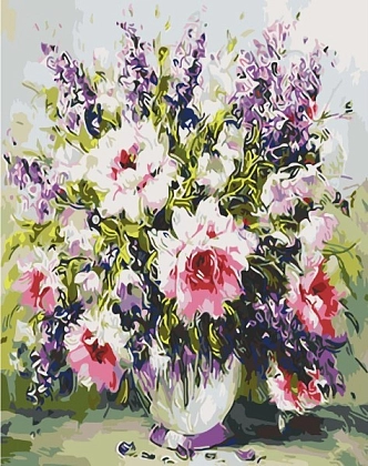 Картина по номерам "Яркий букет" (40х50 см), бренду Art Craft - KUBIX