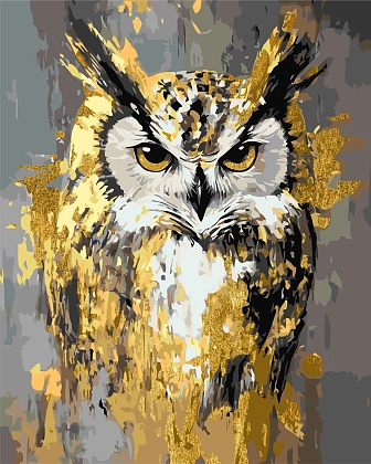 Картина по номерам Сова (40х50 см), бренду Origami - KUBIX