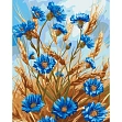 Мініатюра товару Картина по номерам Волошки (40х50 см) - 1