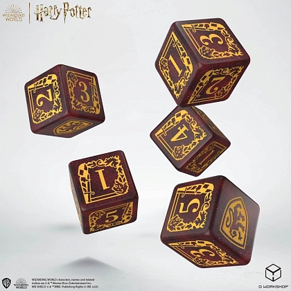 Набір кубиків з мішечком Harry Potter. Gryffindor Dice & Pouch - KUBIX