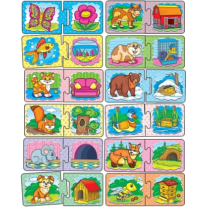 Настольная игра Кто где живет?, бренду Киевская фабрика игрушек, для 1-2 гравців - 3 - KUBIX