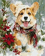 Миниатюра товара Картина по номерам Счастливый корги (40х50 см) - 1