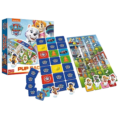 Настільна гра Перегони цуценят: Щенячий патруль (PAW Patrol), бренду Trefl, для 2-4 гравців, час гри < 30хв. - 3 - KUBIX