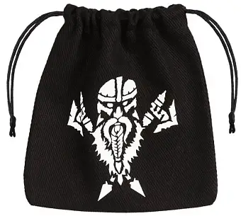 Мешочек Dwarven Black & White Dice Bag - KUBIX Мешочек Dwarven Black & White Dice Bag