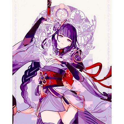 Картина по номерам Райден Сёгун (40х50 см) без подрамника, бренду Art Craft - KUBIX